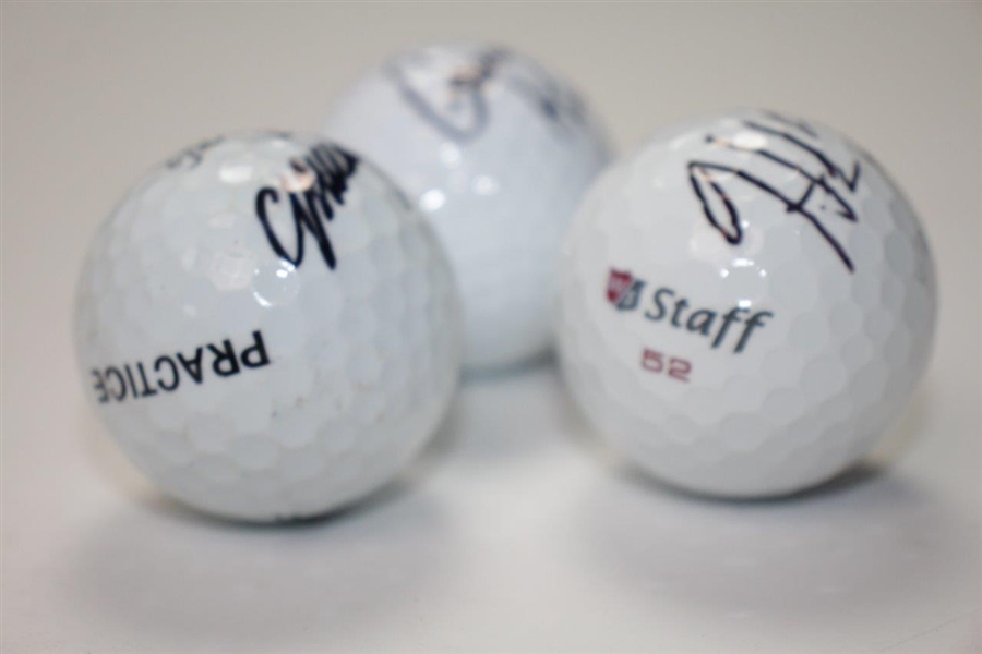 Colin Montgomerie, Gary Koch and Hank Haney Signed Golf Balls JSA ALOA