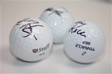 Colin Montgomerie, Gary Koch and Hank Haney Signed Golf Balls JSA ALOA