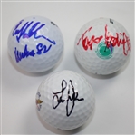 Major Winners Craig Stadler, Todd Hamilton and Lee Janzen Signed Golf Balls 
