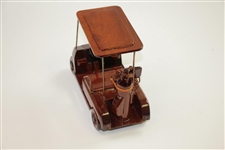 Classic Wooden Golf Cart - 10 x 5 x 7