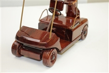 Classic Wooden Golf Cart - 10 x 5 x 7