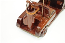 Classic Wooden Golf Cart - 10 x 5 x 7
