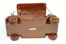 Classic Wooden Golf Cart - 10 x 5 x 7