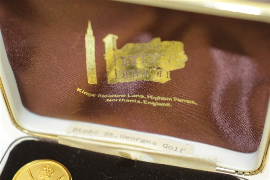 Royal St. Georges Golf Buttons in Original Box