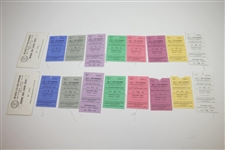 Two Complete 1980 US Open at Baltusrol Ticket Sets in Original Envelopes - Nicklaus Win