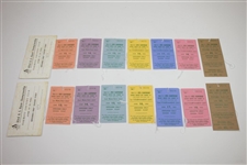 Two 1983 US Open at Oakmont Ticket Sets in Original Envelopes - Missing Final Rd Tickets