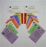 Two Complete 1985 US Open at Oakland Hills Ticket Sets in Original Envelopes