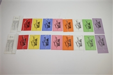 Two Complete 1985 US Open at Oakland Hills Ticket Sets in Original Envelopes