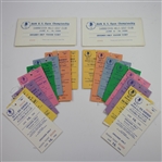 Two Complete 1986 US Open at Shinnecock Hills Ticket Sets in Original Envelopes