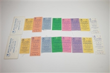 Two Complete 1986 US Open at Shinnecock Hills Ticket Sets in Original Envelopes