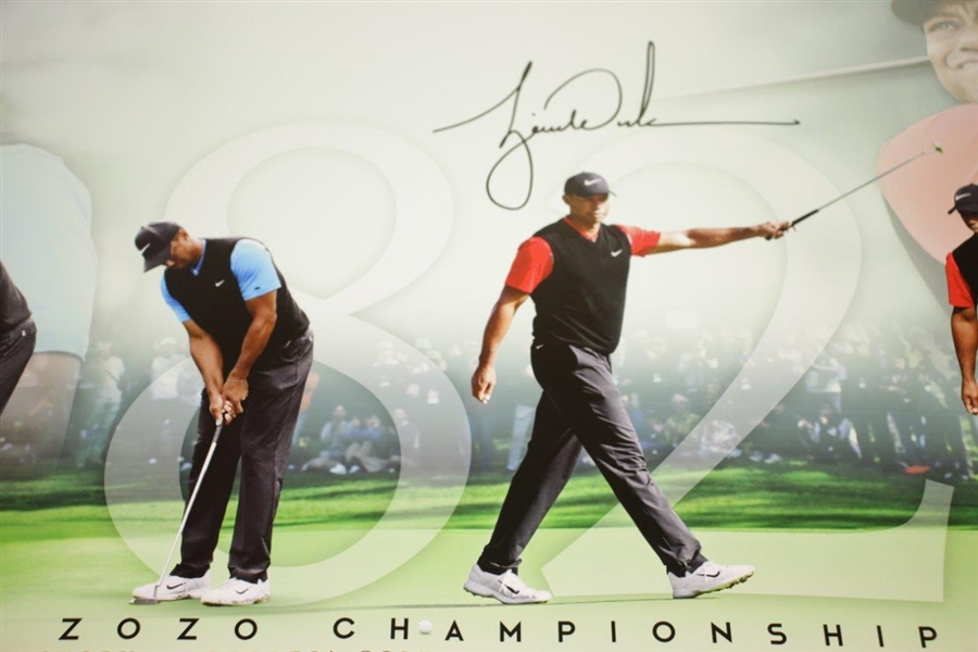 Tiger Woods Signed Ltd Ed ZOZO 82nd PGA Tour Victory Print 61/82 UDA #BAM129237