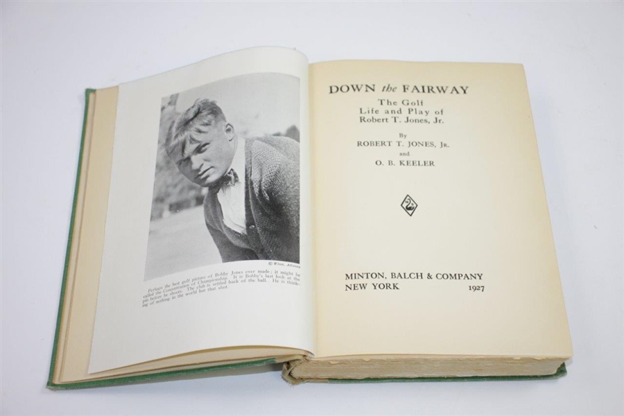 1927 'Down the Fairway' Book by Bobby Jones & O.B. Keeler