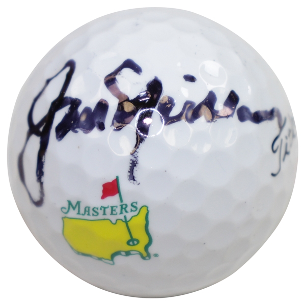 Jack Nicklaus Signed Masters Logo Golf Ball JSA FULL #BB15061