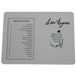 Ben Hogan Signed Augusta National Golf Club Scorecard JSA FULL #Z19008