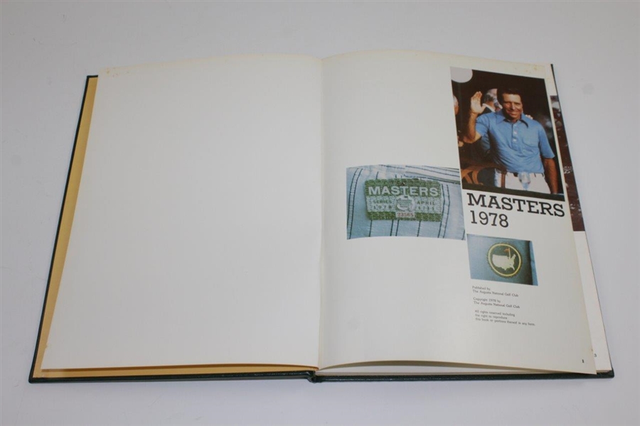 1978 Masters Tournament Annual - Gary Player winner