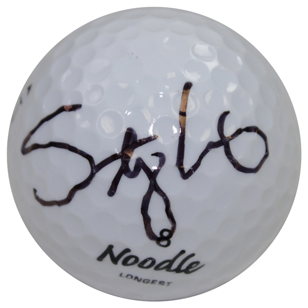 Stacy Lewis Signed Noodle Logo Golf Ball JSA ALOA