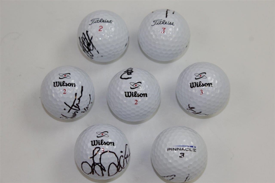 LPGA Stars Davies, Kim, Kerr, Gulbis, Mika & Ai Miyazota, & Lopez Signed Golf Balls JSA ALOA