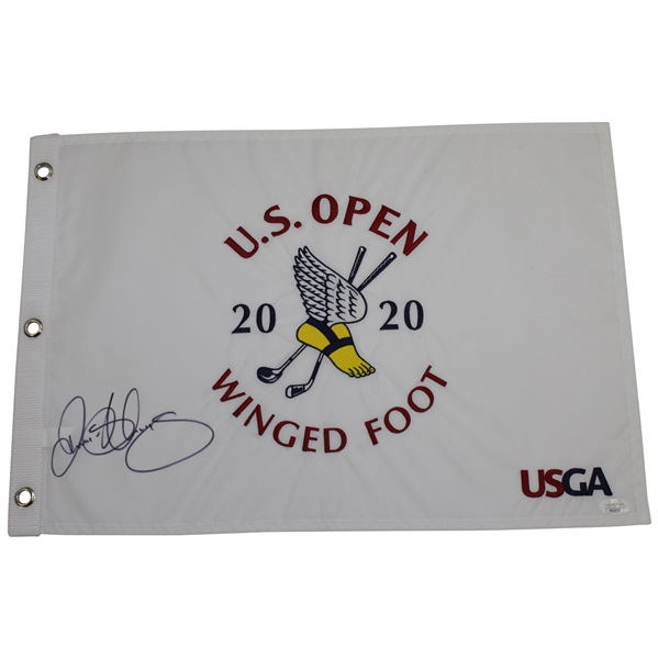 Rory McIlroy Signed 2020 US Open at Winged Foot Embroidered Flag JSA #HH26999
