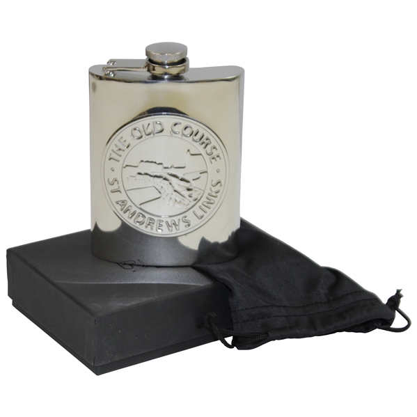 The Old Course St. Andrews Edwin & Blyde Flask in Original Box