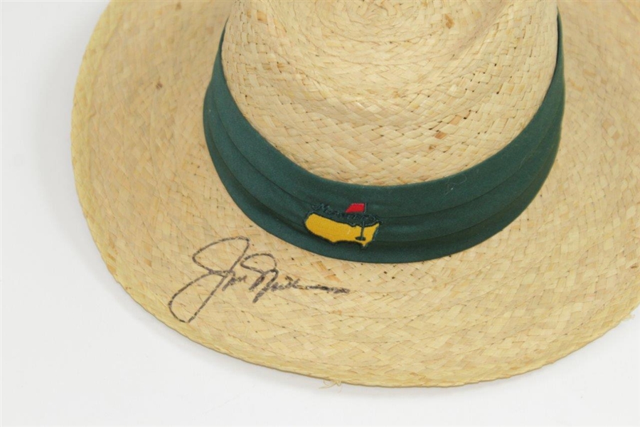 Jack Nicklaus Signed Masters Tournament Straw Hat - Size L/XL JSA #HH62684