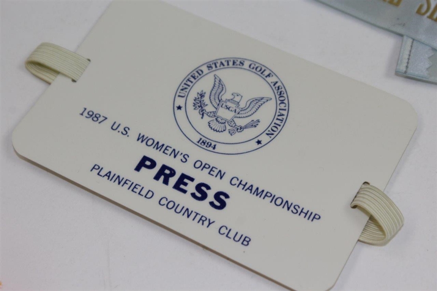 Six Various US Open, US Amateur, & The OPEN Championship Press Passes/Credentials/Arm Bands