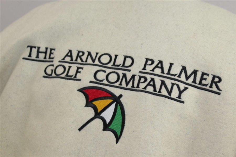 The Arnold Palmer Company Unused Wool & Leather Bomber Jacket - Size Large