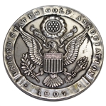 1907 US Amateur Sterling Silver Runner-Up Medal Awarded to Archibald Graham
