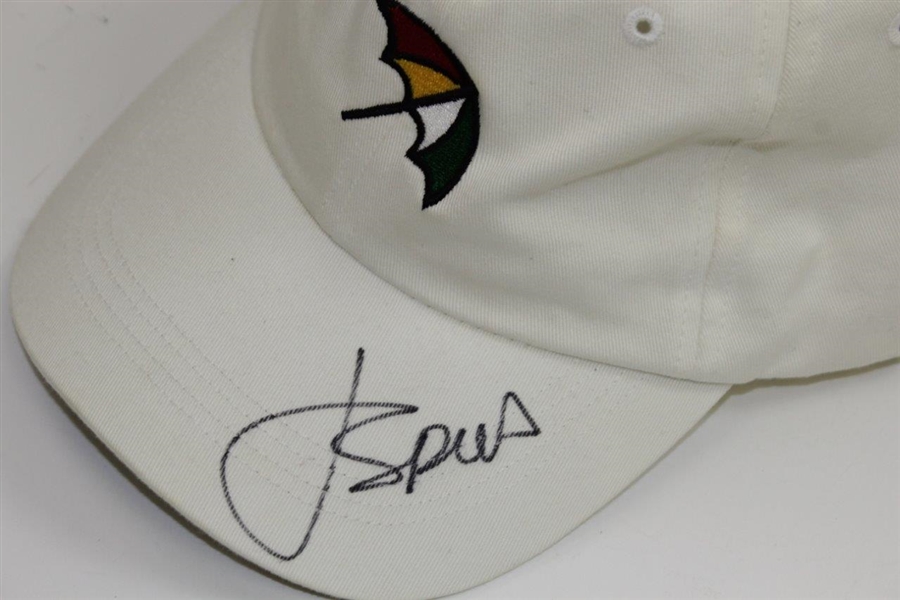 Jordan Spieth Signed Arnold Palmer Collection White Hat JSA #Q49316
