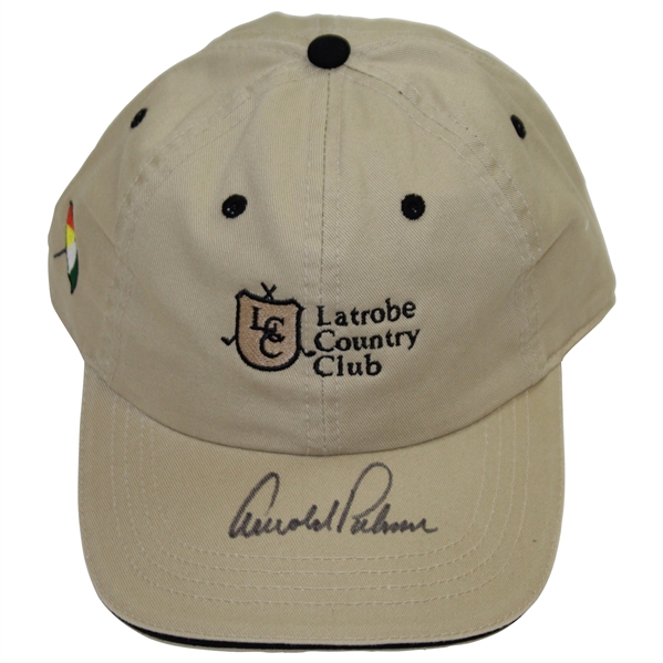 Arnold Palmer Signed Latrobe Country Club Umbrella Logo Hat JSA #Q49336