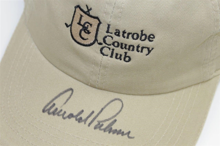 Arnold Palmer Signed Latrobe Country Club Umbrella Logo Hat JSA #Q49336