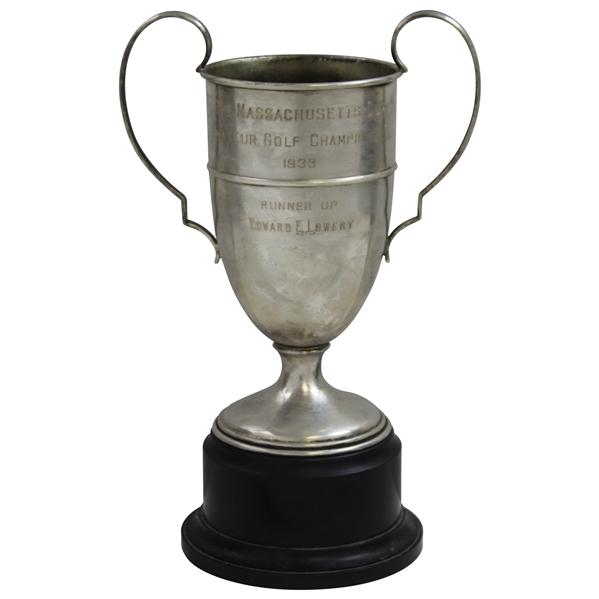 Eddie Lowery's 1933 Massachusetts Cup Golf Amateur Championship Runner-Up Trophy