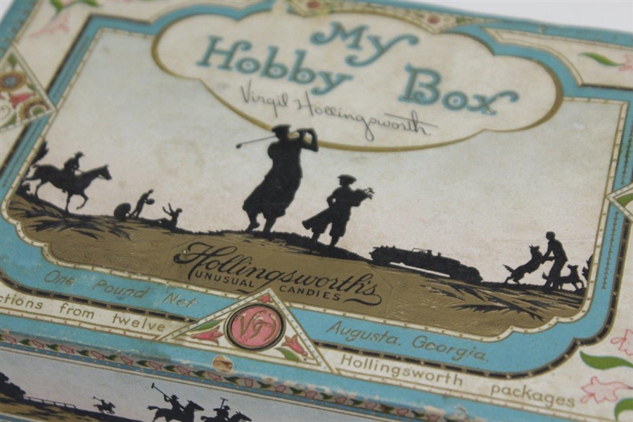 1920's Hollingsworth's Golf & other Sports Themed Candy 'Hobby Box' - Augusta, Ga.