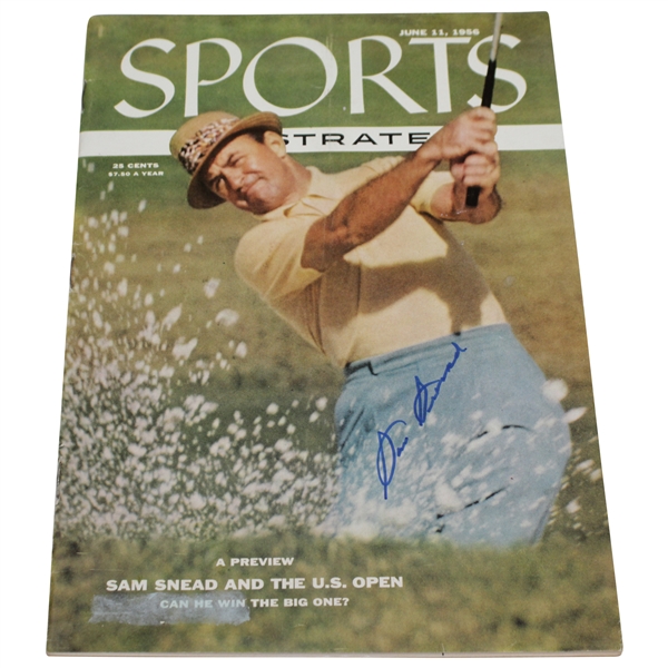 Sam Snead Signed Sports Illustrated Magazine - June 11, 1956 JSA ALOA
