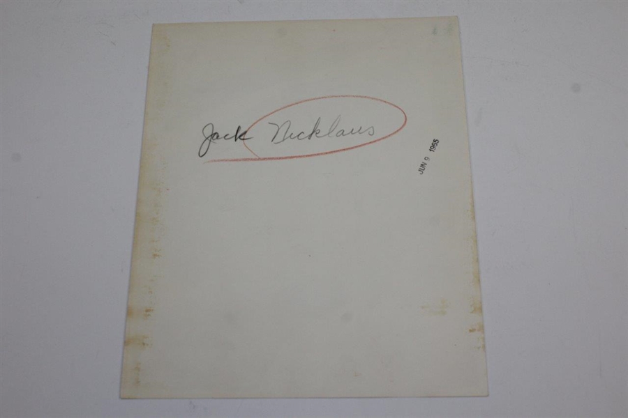Jack Nicklaus 8x10 Wire Photo 6/9/1965