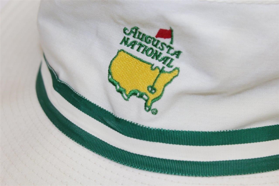 Classic Augusta National Golf Club White Bucket Hat Size Large/XL