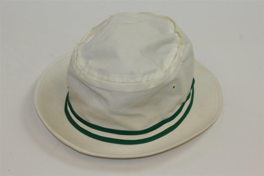 Vintage Masters Golf White Bucket Hat Size Large Augusta Dirty Sun Damage  Used