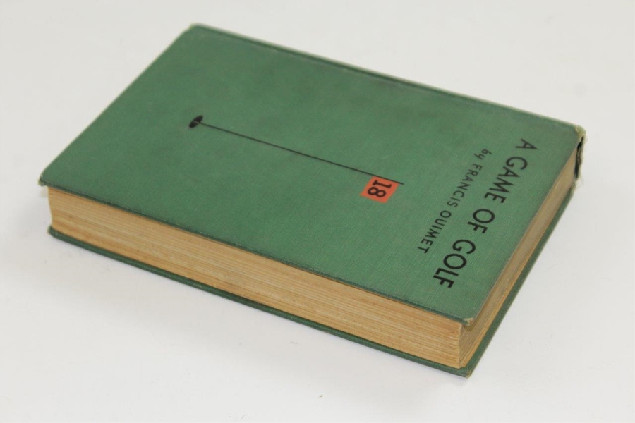 Francis Ouimet Signed 1932 1st Ed. 'A Game of Golf' Book Inscribed JSA ALOA