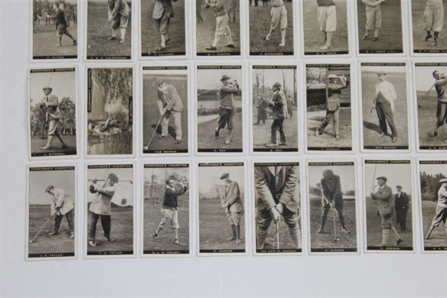 Full Complete Set of 1927 Churchmans Golfers Cigarette Cards - Fifty (50) - Great Condition