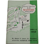 1959 Masters Tournament Spectator Guide - Art Wall Winner