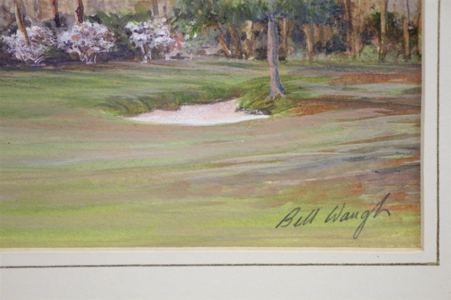 Pinehurst Fourth Green Painting Print with Donald Ross Remarque by Artist Bill Waugh - Framed 