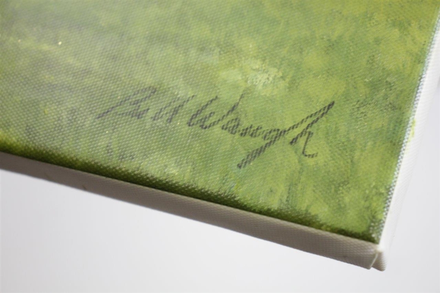 Augusta Hole #12 Golden Bell Ltd Ed Artist Enhanced Giclee Canvas Print by Bill Waugh #7/20