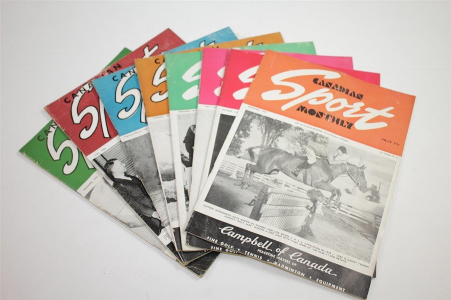1945 & 1946 Canadian Sport Monthly Magazines - Thirteen (13)