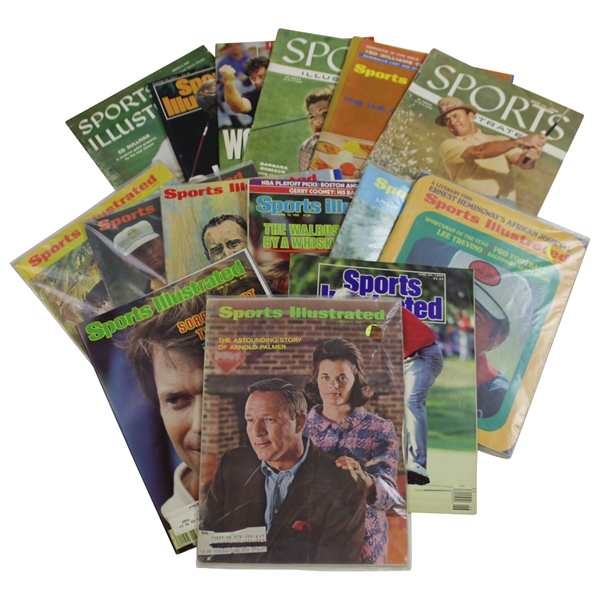 Sixteen Sports Illustrated Magazines with Golf Covers - 1950's-1990's