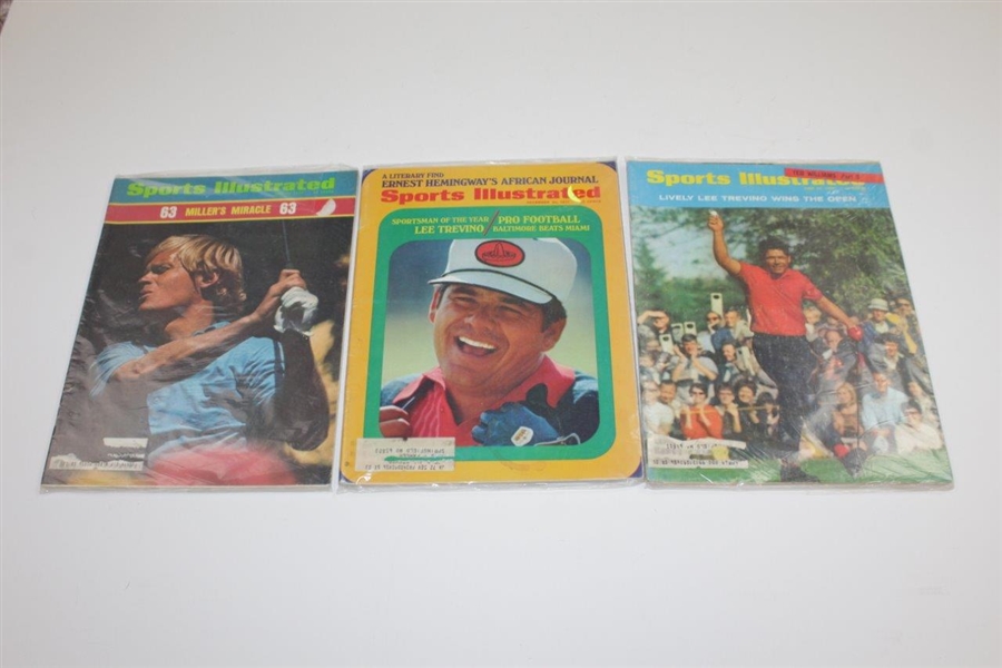 Sixteen Sports Illustrated Magazines with Golf Covers - 1950's-1990's