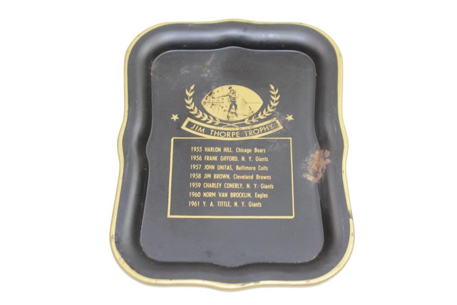 National Amateur Golf Tray with Jack & Arnie Plus Unmarked Ash Tray & Jim Thorpe Trophy Tray