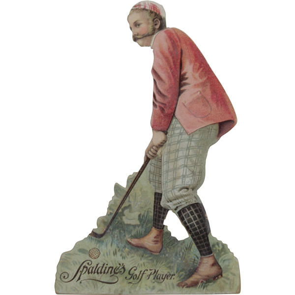 Vintage A.G. Spalding & Bros. Golf Player Die Cut - Excellent Condition