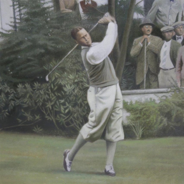 Bobby Jones at Merion 1930 US Amateur 'Final Leg of Grand Slam' Original Oil on Canvas by Greg Rudd