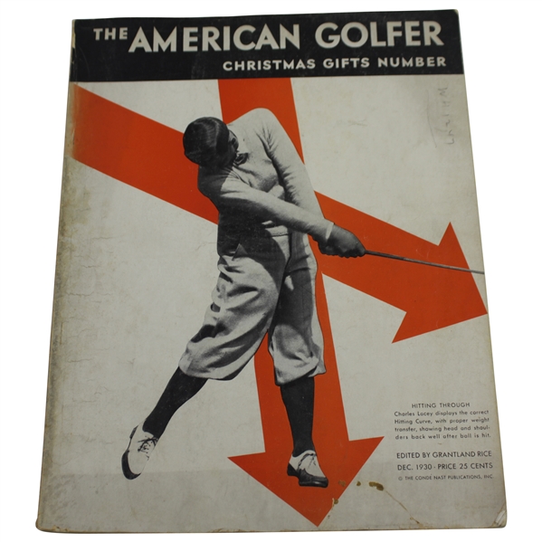 1930 The American Golfer 'Hitting Through' Magazine with Grand Slam Content - December 