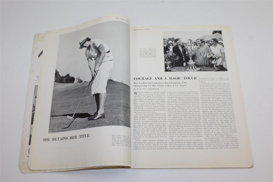 1930 The American Golfer 'Hitting Through' Magazine with Grand Slam Content - December 