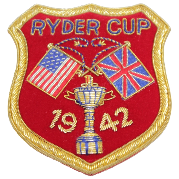 1942 Ryder Cup at Oakland Hills War Years Blazer Patch